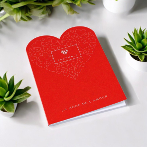 A5 Heart Shaped Notebook with Holographic Cover