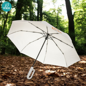 Yara 21" AWARE™ RPET Solid Colour Umbrella With Carabiner