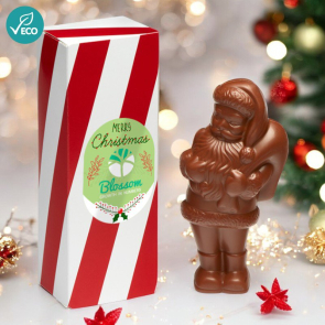 Eco Flip Top Box - 41% Milk Chocolate Santa